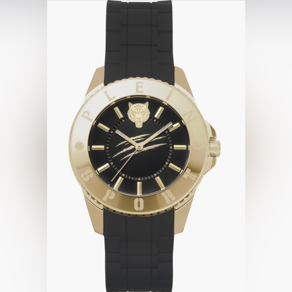 Plein Sport Glam Silicone Strap Watch, 40mm